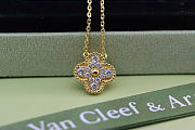 VCA Diamond Vintage Alhambra Necklace In Gold - 2