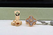 VCA Diamond Vintage Alhambra Earrings In Gold - 3