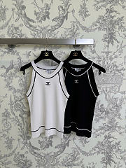 Chanel Tank Top In Black/ White - 1