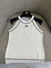 Chanel Tank Top In Black/ White - 6