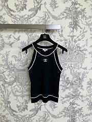 Chanel Tank Top In Black/ White - 5