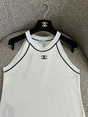 Chanel Tank Top In Black/ White - 4
