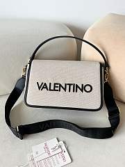 Valentino Chelsea Fabric Medium Crossbody Bag In Black - 1