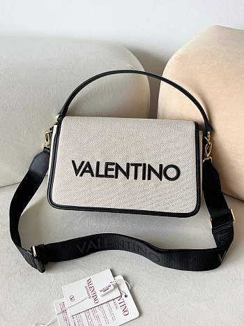 Valentino Chelsea Fabric Medium Crossbody Bag In Black