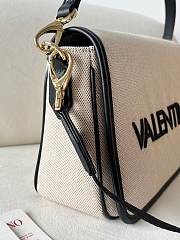 Valentino Chelsea Fabric Medium Crossbody Bag In Black - 5