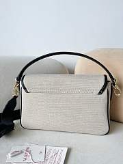 Valentino Chelsea Fabric Medium Crossbody Bag In Black - 2