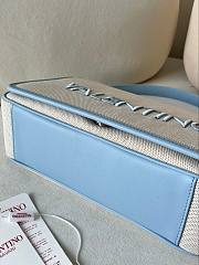 Valentino Chelsea Fabric Medium Crossbody Bag In Blue - 4