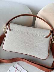 Valentino Chelsea Fabric Medium Crossbody Bag In Brown - 5