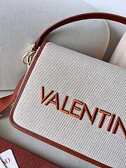 Valentino Chelsea Fabric Medium Crossbody Bag In Brown - 4