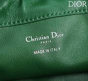 Dior Medium Sac Lady Bag Woven Calfskin In Green - 2