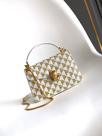 Bvlgari Serpenti Forever Day-to-Night Shoulder Bag In Gold