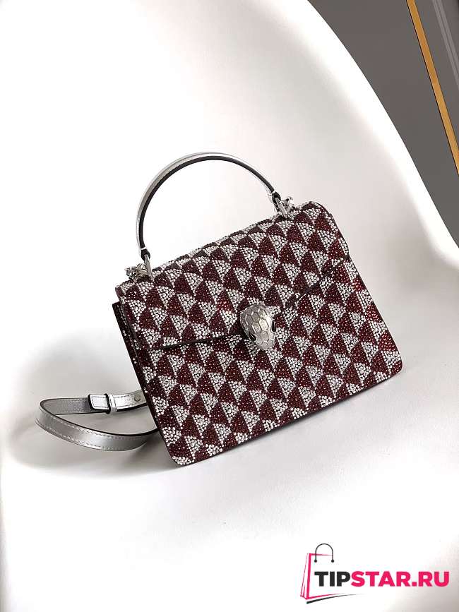 Bvlgari Serpenti Forever Day-to-Night Shoulder Bag In Purple - 1