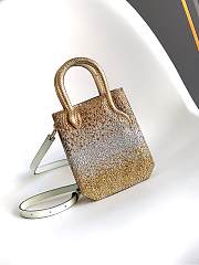 Bvlgari Mini Crystal Dust Tote Silver - 2