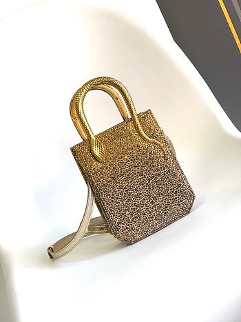 Bvlgari Mini Crystal Dust Tote Shades Of Gold