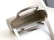 Bvlgari Serpentine Duo Top Handle Bag In White - 4