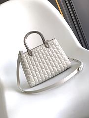 Bvlgari Serpentine Duo Top Handle Bag In White - 2