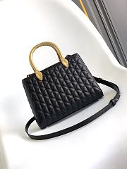 Bvlgari Serpentine Duo Top Handle Bag In Black - 5