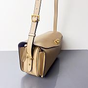 Balenciaga Smooth Calfskin Medium Le 7 Shoulder Bag Beige - 6