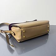 Balenciaga Smooth Calfskin Medium Le 7 Shoulder Bag Beige - 4