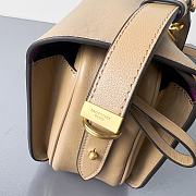 Balenciaga Smooth Calfskin Medium Le 7 Shoulder Bag Beige - 3