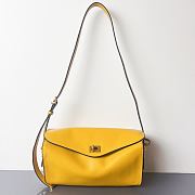 Balenciaga Smooth Calfskin Medium Le 7 Shoulder Bag Yellow - 1