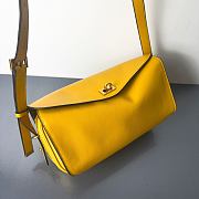 Balenciaga Smooth Calfskin Medium Le 7 Shoulder Bag Yellow - 4
