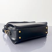 Balenciaga Smooth Calfskin Medium Le 7 Shoulder Bag Black - 6