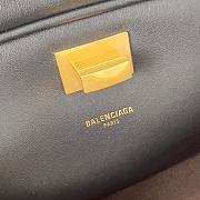 Balenciaga Smooth Calfskin Medium Le 7 Shoulder Bag Black - 3