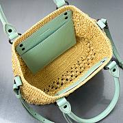 Balenciaga Women's Le City Basket Small in Natural/mint - 3