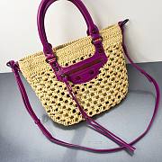 Balenciaga Women's Le City Basket Small in Natural/purple - 5