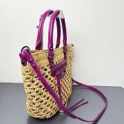 Balenciaga Women's Le City Basket Small in Natural/purple - 3
