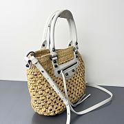 Balenciaga Women's Le City Basket Small in Natural/white - 6