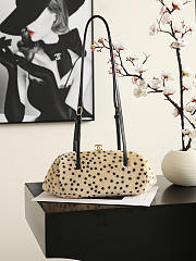 Chanel Pony Hair Cheetah Print Pretty CC Clutch With Strap Light Beige Black - 1
