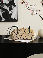 Chanel Pony Hair Cheetah Print Pretty CC Clutch With Strap Light Beige Black - 6