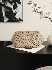 Chanel Pony Hair Cheetah Print Pretty CC Clutch With Strap Light Beige Black - 4