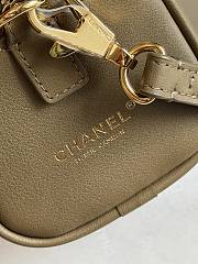 Chanel Mini Bowling Bag In Beige - 6