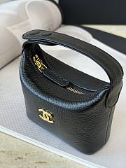 Chanel Super Mini lunchbox-style charm bag in black - 5
