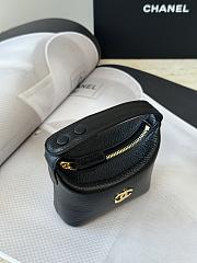 Chanel Super Mini lunchbox-style charm bag in black - 4