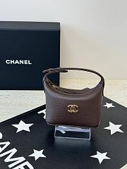 Chanel Super Mini lunchbox-style charm bag in brown - 1