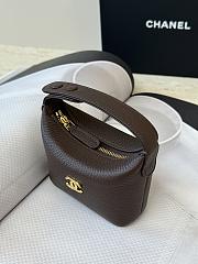 Chanel Super Mini lunchbox-style charm bag in brown - 5