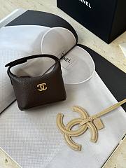 Chanel Super Mini lunchbox-style charm bag in brown - 4
