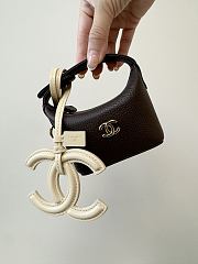 Chanel Super Mini lunchbox-style charm bag in brown - 3
