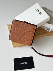 Loewe Leather Vertical Wallet Brown - 3
