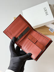 Loewe Leather Vertical Wallet Dark Blue - 5