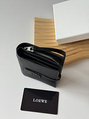 Loewe Leather Vertical Wallet Black - 6