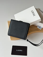 Loewe Leather Vertical Wallet Black - 4