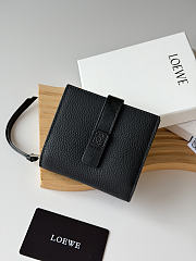 Loewe Leather Vertical Wallet Black - 3