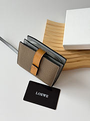 Loewe Leather Vertical Wallet Gray - 6