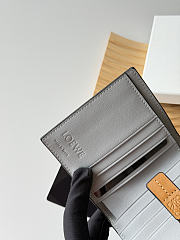 Loewe Leather Vertical Wallet Gray - 2