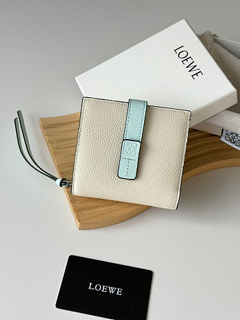 Loewe Leather Vertical Wallet Off White